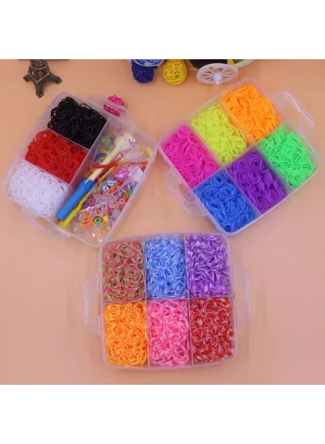 Wish Rubber Bands Set, Colorful 4800 Rubber Band with Storage Case, RubberBands for DIY Refill Bracelet Making Craft Kits Birthday Gift for Girls - Image 5